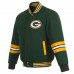 Куртка Green Bay Packers JH Design Green Varsity