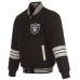 Las Vegas Raiders JH Design Black Full-Zip Varsity Jacket