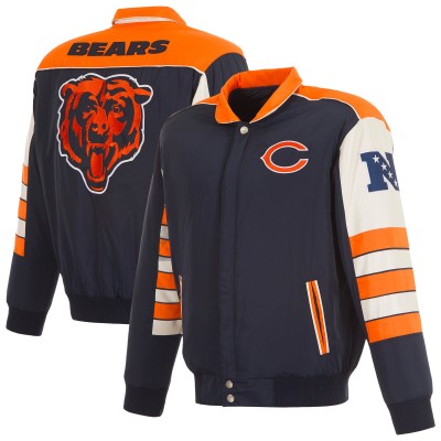 Куртка Chicago Bears JH Design Navy Classic Reversible