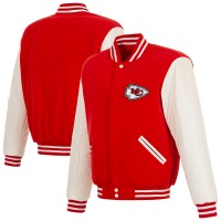 Kansas City Chiefs JH Design Red Wool Full-Zip Jacket