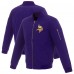 Кофта на молнии Minnesota Vikings JH Design Nylon Bomber - Purple