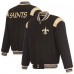 Кофта на молнии New Orleans Saints JH Design Black Reversible Wool Кофта на молнии New Orleans Saints JH Design Black Reversible Wool