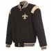 Кофта на молнии New Orleans Saints JH Design Black Reversible Wool