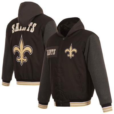 Куртка New Orleans Saints JH Design Black Reversible Twill