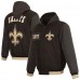 Куртка New Orleans Saints JH Design Black Reversible Twill