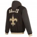 Куртка New Orleans Saints JH Design Black Reversible Twill