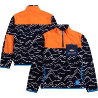 Кофта на короткой молнии Unisex Topo Designs x Denver Broncos Navy Scribble Mountain Vista