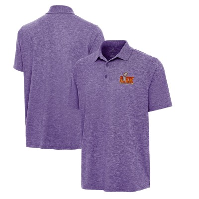 Поло Antigua Super Bowl LIX Par 3 - Heather Purple