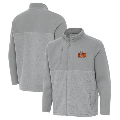 Кофта на молнии Antigua Super Bowl LIX Daily Fused - Gray