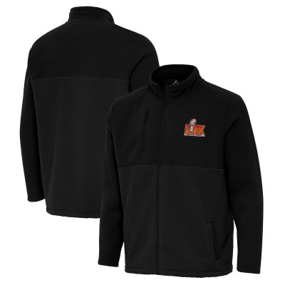 Antigua Super Bowl LIX Daily Fused Full-Zip Jacket - Black