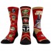 Unisex San Francisco 49ers Rock Em Socks 3-Pack Mandalorian Crew Socks