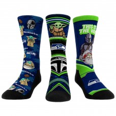 Unisex Seattle Seahawks Rock Em Socks 3-Pack Mandalorian Crew Socks Unisex Seattle Seahawks Rock Em Socks 3-Pack Mandalorian Crew Socks