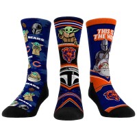 Unisex Chicago Bears Rock Em Socks 3-Pack Mandalorian Crew Socks