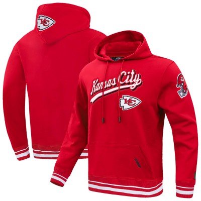 Kansas City Chiefs Pro Standard Script Tail Fleece Pullover Hoodie - Red