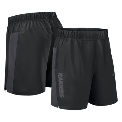 Las Vegas Raiders Nike Black Woven Victory Dri-FIT Shorts