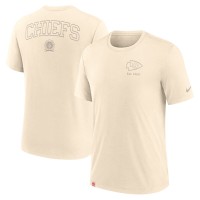 Kansas City Chiefs Nike Cream Glory Tri-Blend T-Shirt