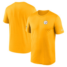 Футболка Pittsburgh Steelers Nike Gold Sideline Legend Small Logo Dri-FIT Футболка Pittsburgh Steelers Nike Gold Sideline Legend Small Logo Dri-FIT