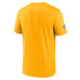 Футболка Pittsburgh Steelers Nike Gold Sideline Legend Small Logo Dri-FIT