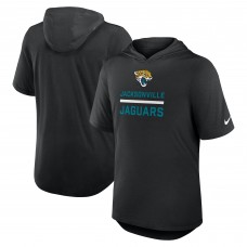 Jacksonville Jaguars Nike Black Lockup Tri-Blend Hoodie T-Shirt