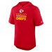 Kansas City Chiefs Nike Red Lockup Tri-Blend Hoodie T-Shirt