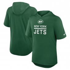 New York Jets Nike Green Lockup Tri-Blend Hoodie T-Shirt New York Jets Nike Green Lockup Tri-Blend Hoodie T-Shirt