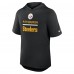 Толстовка Футболка Pittsburgh Steelers Nike Black Lockup Tri-Blend
