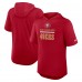 San Francisco 49ers Nike Scarlet Lockup Tri-Blend Hoodie T-Shirt