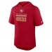 San Francisco 49ers Nike Scarlet Lockup Tri-Blend Hoodie T-Shirt