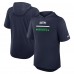 Seattle Seahawks Nike College Navy Lockup Tri-Blend Hoodie T-Shirt