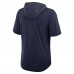 Seattle Seahawks Nike College Navy Lockup Tri-Blend Hoodie T-Shirt