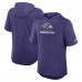 Толстовка Футболка Baltimore Ravens Nike Purple Lockup Tri-Blend