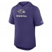 Толстовка Футболка Baltimore Ravens Nike Purple Lockup Tri-Blend