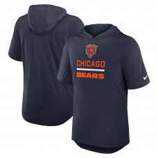 Футболка с капюшоном Chicago Bears Nike Navy Lockup Tri-Blend