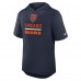 Футболка с капюшоном Chicago Bears Nike Navy Lockup Tri-Blend