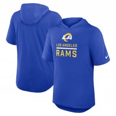 Los Angeles Rams Nike Lockup Tri-Blend Hoodie T-Shirt - Royal