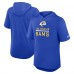 Los Angeles Rams Nike Lockup Tri-Blend Hoodie T-Shirt - Royal