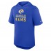 Los Angeles Rams Nike Lockup Tri-Blend Hoodie T-Shirt - Royal