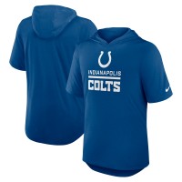 Indianapolis Colts Nike Royal Lockup Tri-Blend Hoodie T-Shirt
