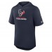 Футболка с капюшоном Houston Texans Nike Navy Lockup Tri-Blend