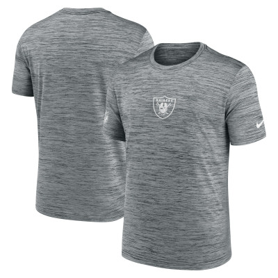 Las Vegas Raiders Nike Gray Sideline Velocity Dri-FIT T-Shirt