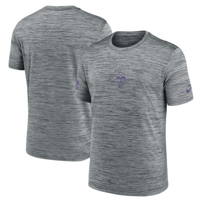 Minnesota Vikings Nike Gray Sideline Velocity Dri-FIT T-Shirt