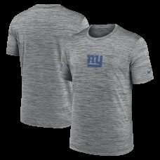 New York Giants Nike Gray Sideline Velocity Dri-FIT T-Shirt