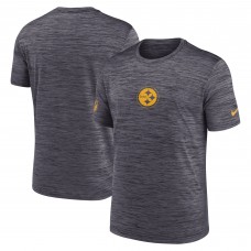 Футболка Pittsburgh Steelers Nike Black Sideline Velocity Dri-FIT