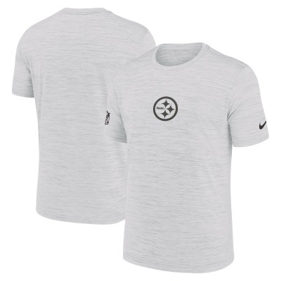 Футболка Pittsburgh Steelers Nike Ash Sideline Velocity Dri-FIT