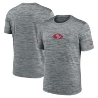 Футболка San Francisco 49ers Nike Gray Sideline Velocity Dri-FIT