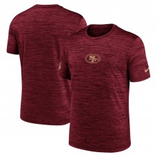 Футболка San Francisco 49ers Nike Scarlet Sideline Velocity Dri-FIT