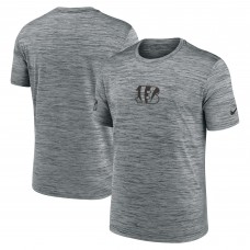 Cincinnati Bengals Nike Gray Sideline Velocity Dri-FIT T-Shirt Cincinnati Bengals Nike Gray Sideline Velocity Dri-FIT T-Shirt