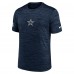Футболка Dallas Cowboys Nike Navy Sideline Velocity Dri-FIT