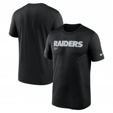 Футболка Las Vegas Raiders Nike Black Sideline Legend Dri-FIT Футболка Las Vegas Raiders Nike Black Sideline Legend Dri-FIT