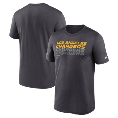 Футболка Los Angeles Chargers Nike Charcoal Sideline Legend Dri-FIT